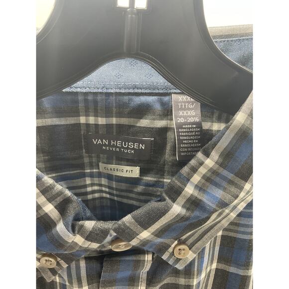 Van Heusen Never Tuck Slim Fit Long Sleeve Button up shirt - Size XXXL - Picture 5 of 6